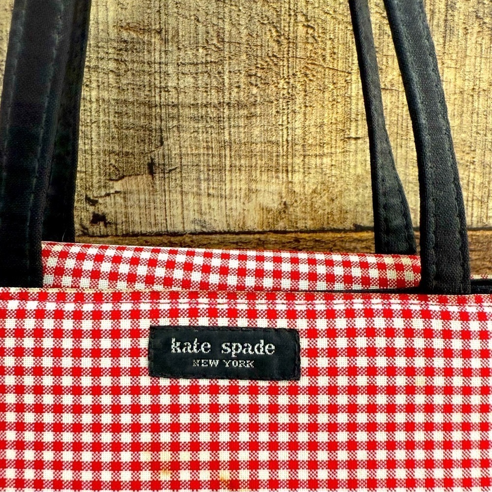 Kate Spade Vintage Y2K Gingham Tote Bag - Picture 5 of 10